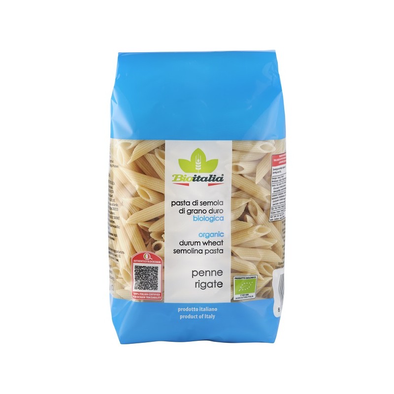 Bioitalia Penne Rigate Bio pasta biologica per alimentazione sana 500 g Bioitalia Penne Rigate Bio pasta biologica per alimentazione sana 500 g
