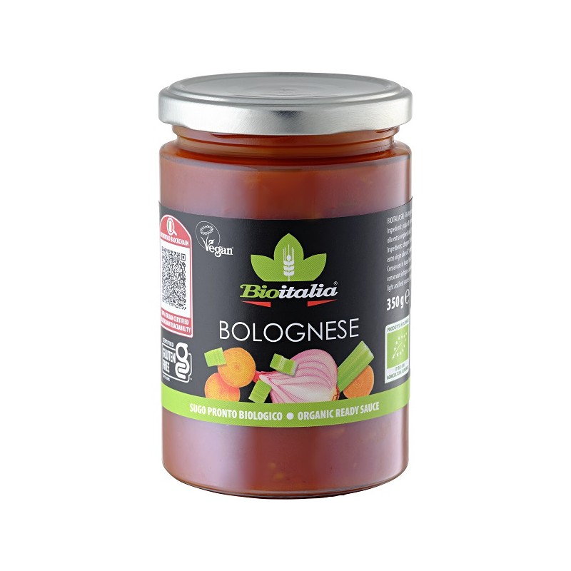 Bioitalia Sugo alla Bolognese Bio Vegetariano senza Glutine per Pasta e Piatti Vegetariani 350g Bioitalia Sugo alla Bolognese Bio Vegetariano senza Glutine per Pasta e Piatti Vegetariani 350g