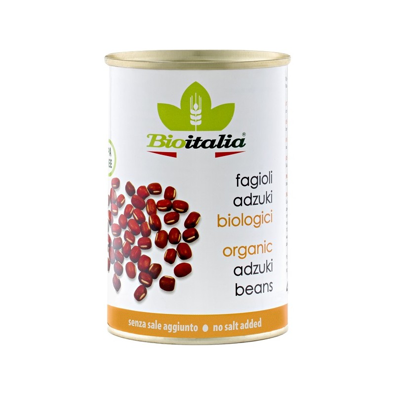Bioitalia Fagioli Adzuki Bio per Alimentazione Sana Barattolo da 400 g Bioitalia Fagioli Adzuki Bio per Alimentazione Sana Barattolo da 400 g