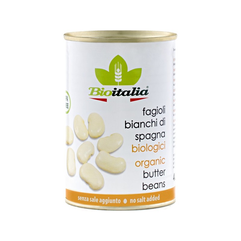 Bioitalia Fagioli Bianchi di Spagna Bio per Dieta Equilibrata Barattolo 400 g Bioitalia Fagioli Bianchi di Spagna Bio per Dieta Equilibrata Barattolo 400 g