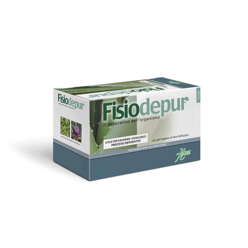 Scatola originale del prodotto Aboca Fisiodepur Integratore Alimentare Depurativo Tisana 20 Bustine Scatola originale del prodotto Aboca Fisiodepur Integratore Alimentare Depurativo Tisana 20 Bustine