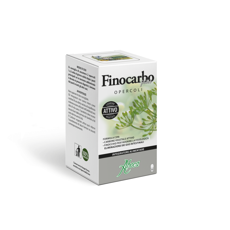 Confezione sigillata di Aboca Finocarbo Plus Integratorie Aria Intestinale 50 Opercoli Confezione sigillata di Aboca Finocarbo Plus Integratorie Aria Intestinale 50 Opercoli