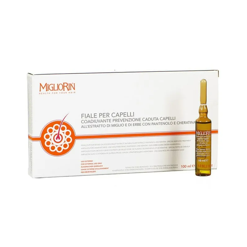 confezione di Migliorin Fiale Anticaduta per Capelli 10 Fiale