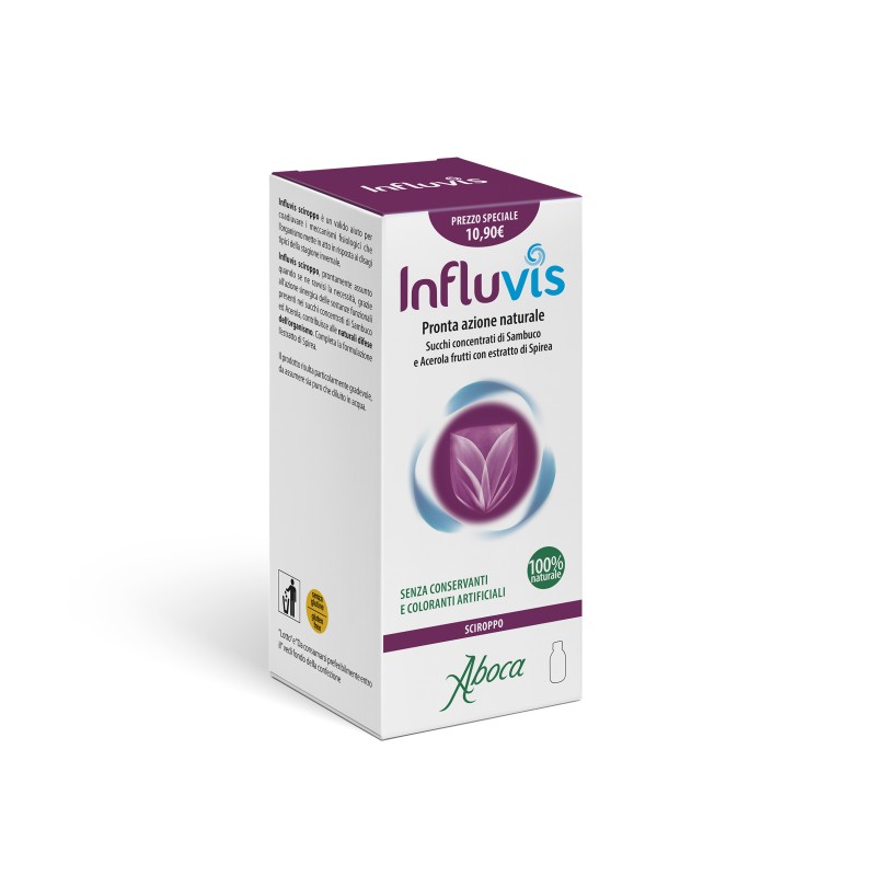Immagine reale di Aboca Influvis Sciroppo per Raffreddore e Sistema Immunitario 100ml