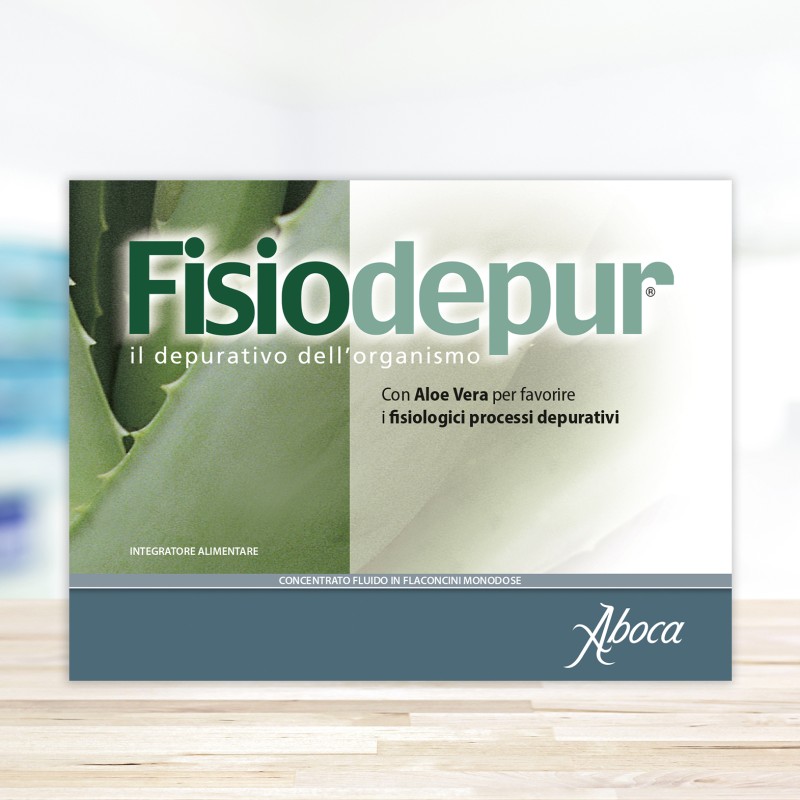 Aspetto del prodotto Aboca Fisiodepur Integratore Alimentare 10 Flaconcini 15g