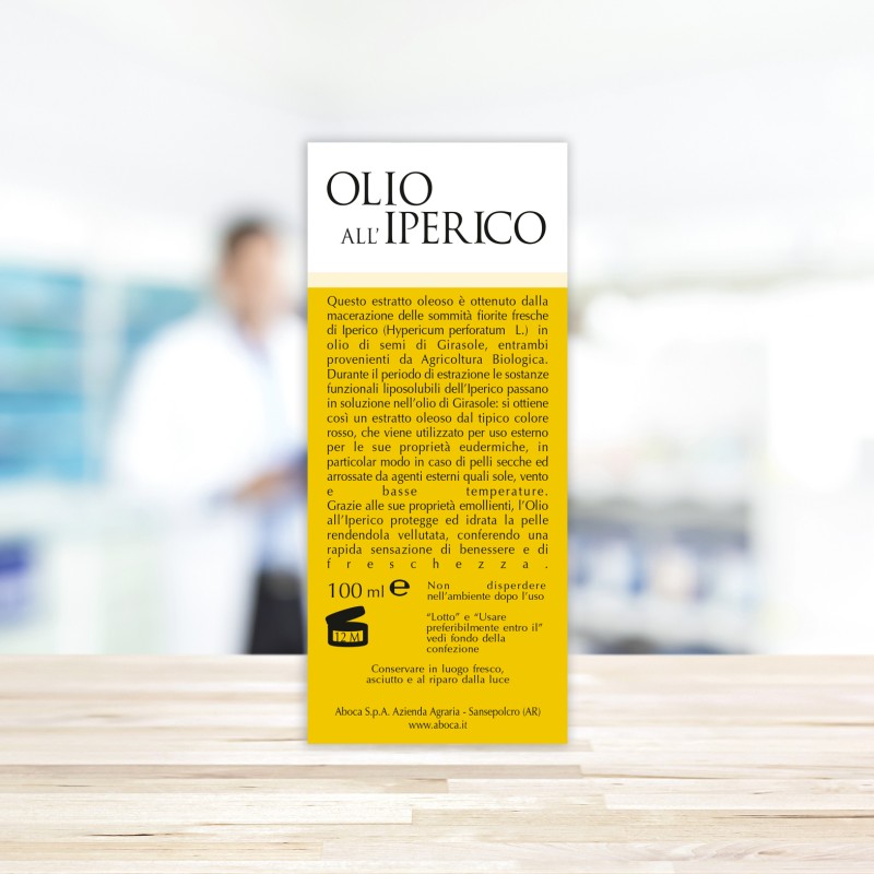 Packaging integro del prodotto Aboca Olio all' Iperico Cosmetico Bio 100ml Packaging integro del prodotto Aboca Olio all' Iperico Cosmetico Bio 100ml