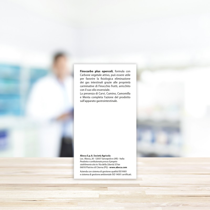 Confezione sigillata di Aboca Finocarbo Plus Integratorie Aria Intestinale 50 Opercoli Confezione sigillata di Aboca Finocarbo Plus Integratorie Aria Intestinale 50 Opercoli