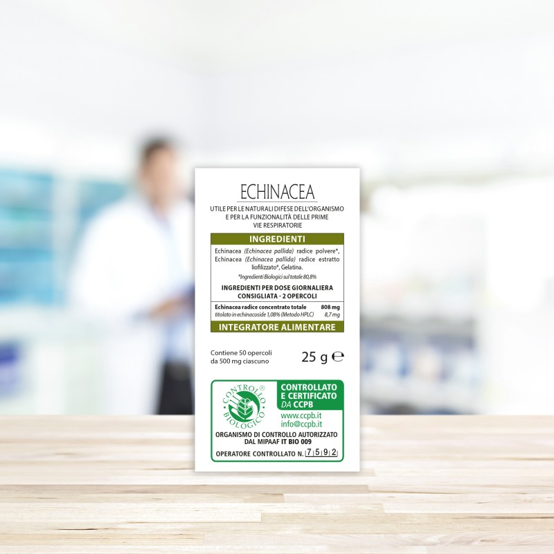 Foto esplicativa di Aboca Echinacea Concentrato Totale 50 Opercoli Integratore Difese Immunitarie Foto esplicativa di Aboca Echinacea Concentrato Totale 50 Opercoli Integratore Difese Immunitarie