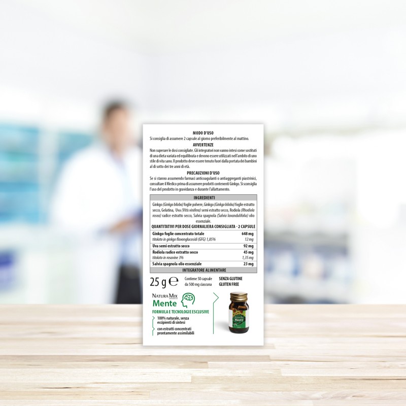 Packaging integro del prodotto Aboca Natura Mix Advanced Mente 50 Opercoli Packaging integro del prodotto Aboca Natura Mix Advanced Mente 50 Opercoli