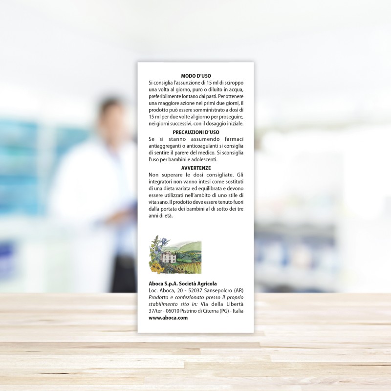 Vista del prodotto: Aboca Influvis Sciroppo per Raffreddore e Sistema Immunitario 100ml