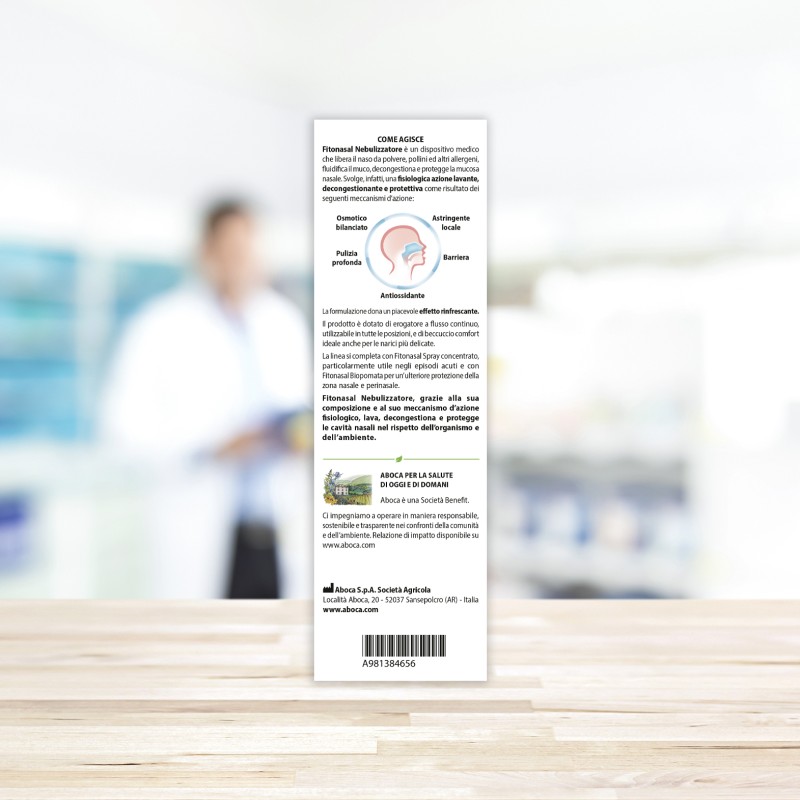 Packaging del prodotto Fitonasal Soluzione Fisiologica per Lavaggi Nasali Decongestionante e Protettivo 125ml Packaging del prodotto Fitonasal Soluzione Fisiologica per Lavaggi Nasali Decongestionante e Protettivo 125ml