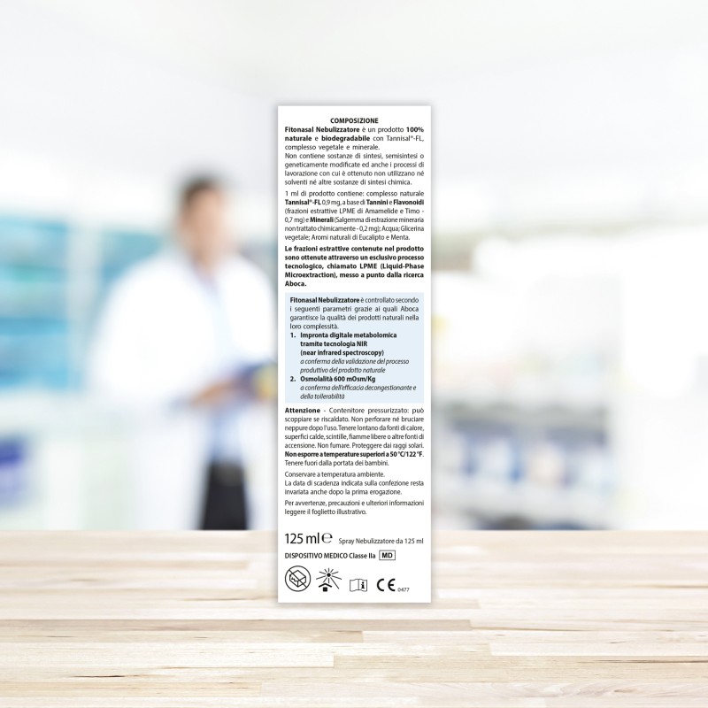 Scatola originale del prodotto Fitonasal Soluzione Fisiologica per Lavaggi Nasali Decongestionante e Protettivo 125ml Scatola originale del prodotto Fitonasal Soluzione Fisiologica per Lavaggi Nasali Decongestionante e Protettivo 125ml