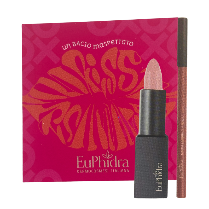 cofanetto Euphidra Un Bacio Inaspettato con Balsamo labbra + Matita Labbra LL05 Nude