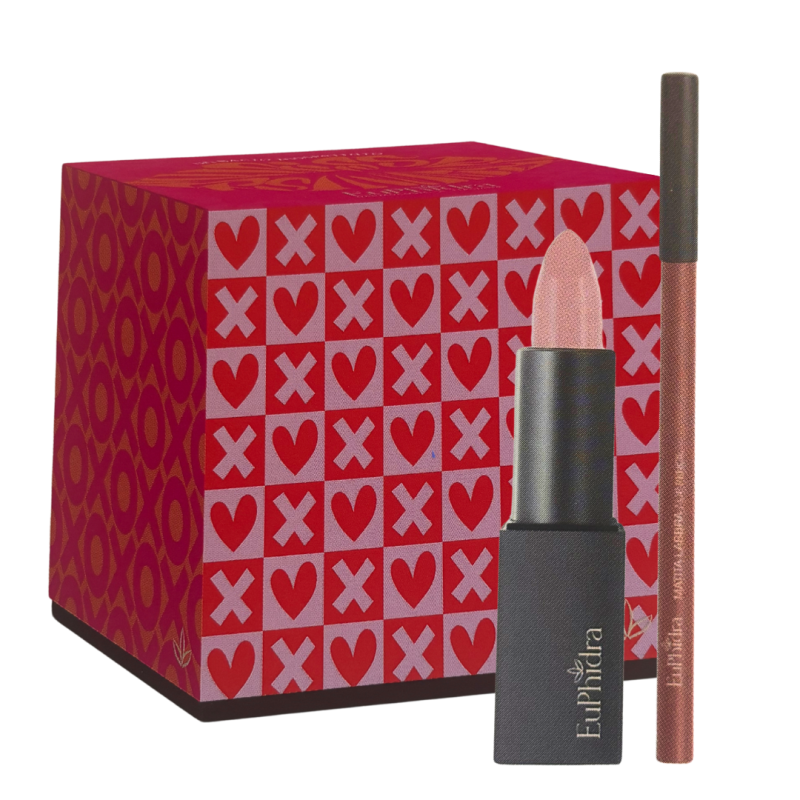cofanetto Euphidra Un Bacio Inaspettato con Balsamo labbra + Matita Labbra LL05 Nude