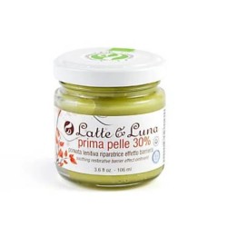 Packaging integro del prodotto Latte & Luna Prima Pelle 30% crema lenitiva riparatrice per pelli sensibili 106ml Packaging integro del prodotto Latte & Luna Prima Pelle 30% crema lenitiva riparatrice per pelli sensibili 106ml
