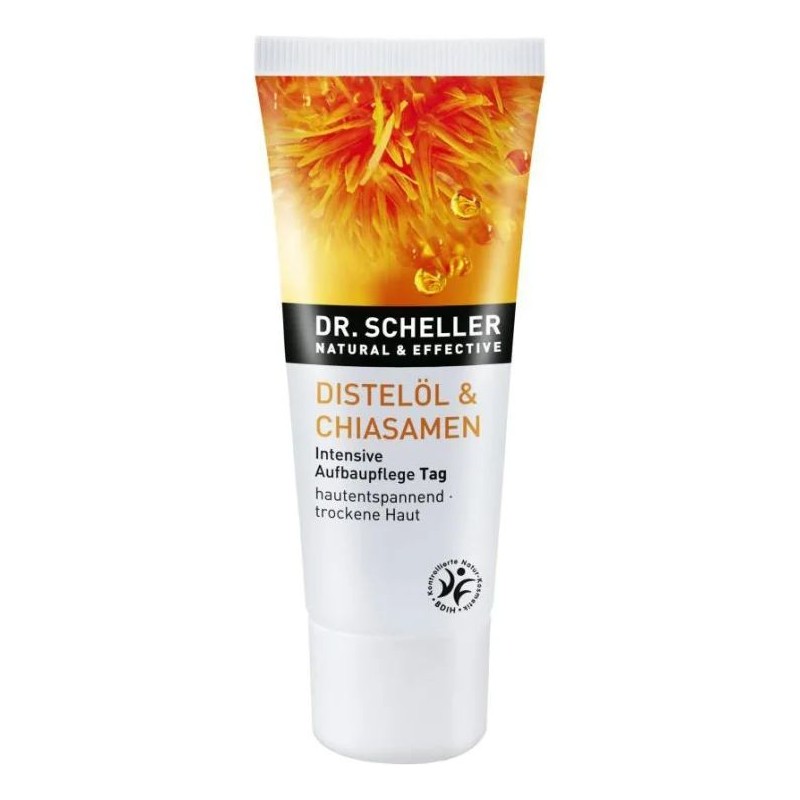 Vista del prodotto: Dr Scheller Olio di Cartamo & Semi di Chia Crema Viso Idratante per Pelle Secca 50ml Vista del prodotto: Dr Scheller Olio di Cartamo & Semi di Chia Crema Viso Idratante per Pelle Secca 50ml