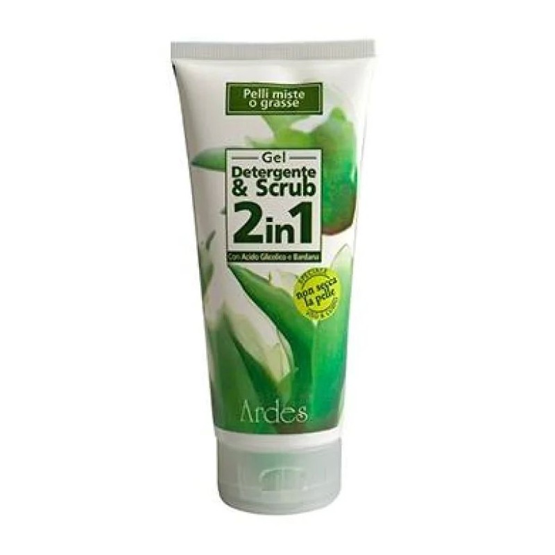 Primo piano di Ardes Gel Detergente&Scrub Viso Pelle Grassa per Detersione Profonda 200ml