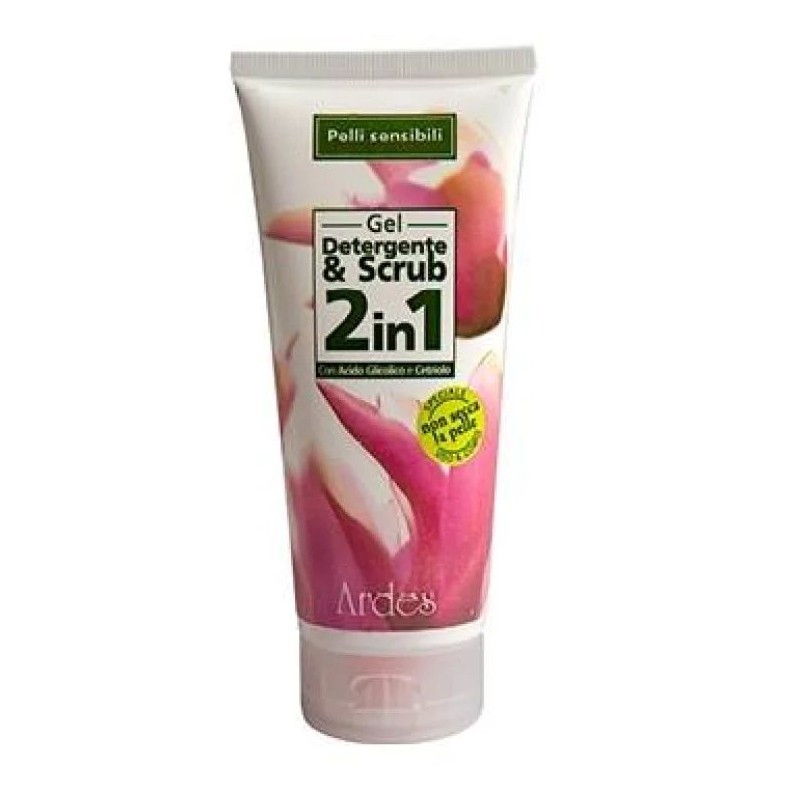 Vista del prodotto: Ardes Gel Detergente&Scrub Viso Pelle Sensibile per Detersione Delicata 200ml