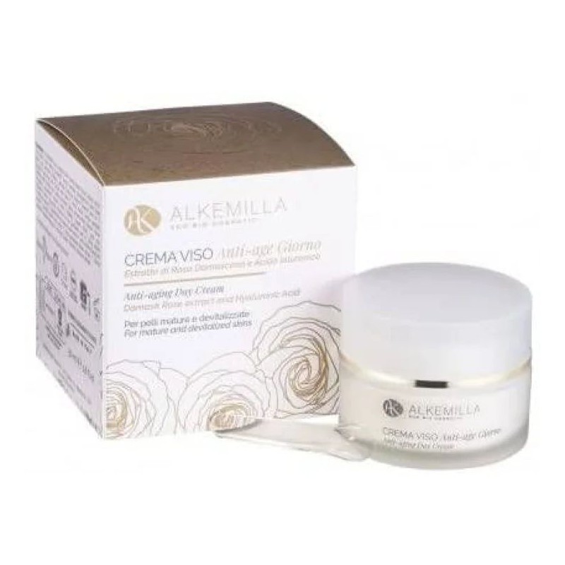 Foto esplicativa di Alkemilla Crema Viso Antiage Biologica per Pelle Giovane ed Elastica 50ml Foto esplicativa di Alkemilla Crema Viso Antiage Biologica per Pelle Giovane ed Elastica 50ml