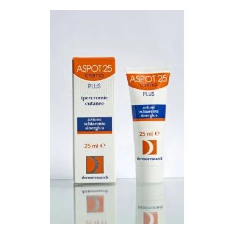 Scatola originale del prodotto Dermoresearch Aspot 25 Crema schiarente per macchie viso 25ml