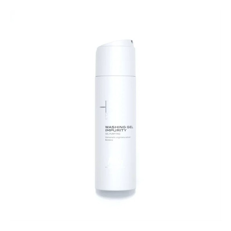 Dettaglio del packaging di Hino Pro Balance Washing Gel Impurity detergente viso pelli impure 200ml