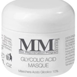 Aspetto del prodotto MM System Glycolic Acid Masque maschera viso nutriente con acido glicolico per pelle luminosa e purificata 