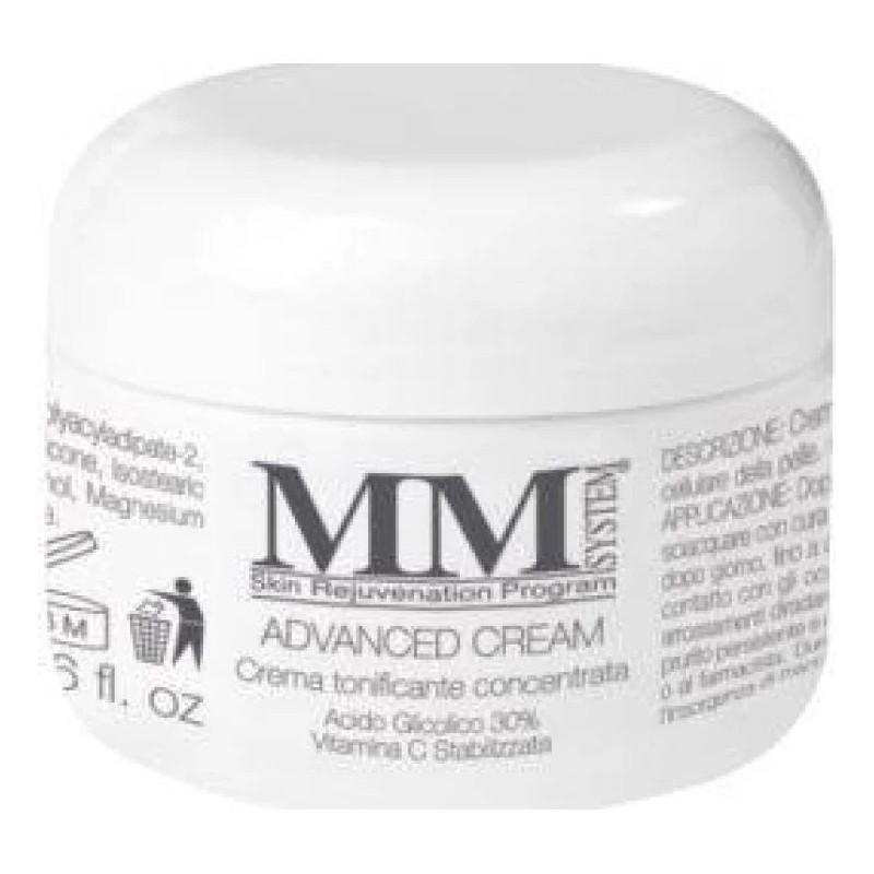 Scatola integra del prodotto MM System Advanced Cream Professional Night crema notte antirughe viso 50ml