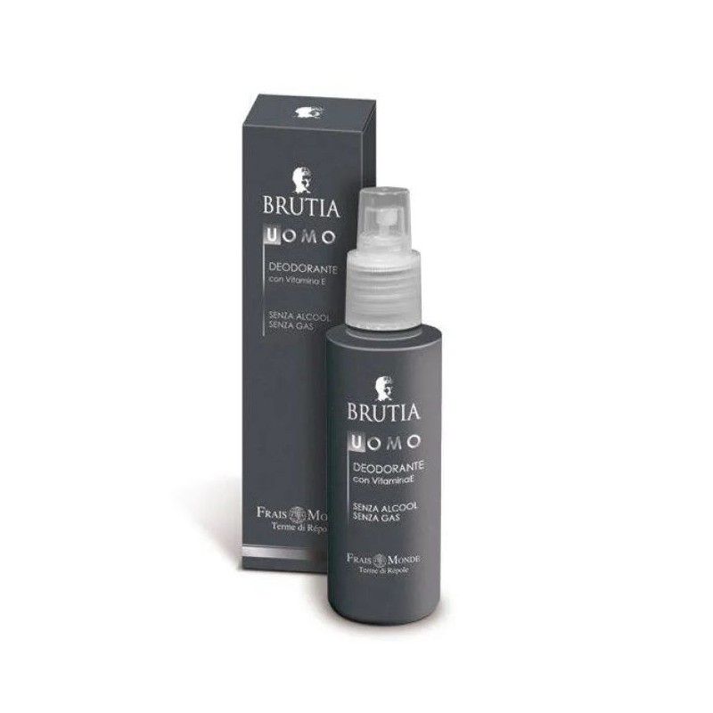 Scatola originale del prodotto Frais Monde Brutia Deodorante Uomo spray senza alcool per pelli sensibili 100ml Scatola originale del prodotto Frais Monde Brutia Deodorante Uomo spray senza alcool per pelli sensibili 100ml