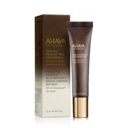 Presentazione grafica di Ahava Dead Sea Osmoter Eye Concentrate siero illuminante contorno occhi per occhiaie e borse 15ml Presentazione grafica di Ahava Dead Sea Osmoter Eye Concentrate siero illuminante contorno occhi per occhiaie e borse 15ml