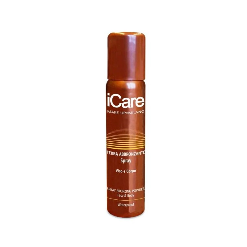 Packaging integro del prodotto ICare Terra Abbronzante Spray effetto mat waterproof per abbronzatura naturale 1 bomboletta spray