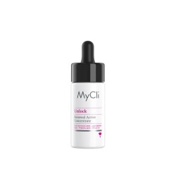 Packaging del prodotto Mycli Unlock Concentrato Rinnovatore Attivo per Rinnovamento Cutaneo Viso Collo Mani 15ml Packaging del prodotto Mycli Unlock Concentrato Rinnovatore Attivo per Rinnovamento Cutaneo Viso Collo Mani 15ml