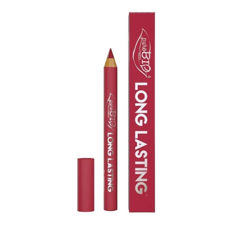 Confezione originale di Purobio Cosmetics Matitone Rossetto Long Lasting 014l Rosso Fragola per Labbra Idratate e Colore Intenso Confezione originale di Purobio Cosmetics Matitone Rossetto Long Lasting 014l Rosso Fragola per Labbra Idratate e Colore Intenso
