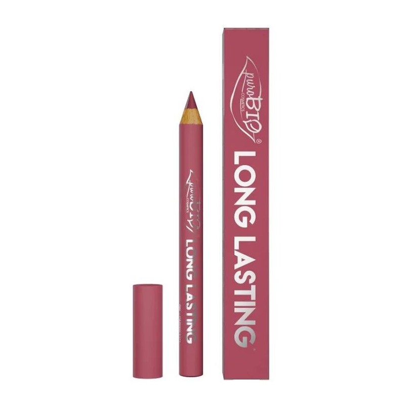Immagine della scatola di Purobio Cosmetics Matitone Rossetto Long Lasting Rosa Caldo per Labbra Idratate e Colore Intenso 3g Immagine della scatola di Purobio Cosmetics Matitone Rossetto Long Lasting Rosa Caldo per Labbra Idratate e Colore Intenso 3g