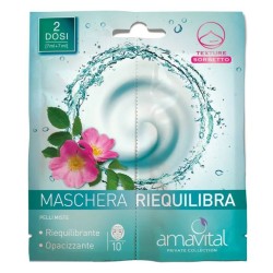 Foto esplicativa di Oficine Cleman Amavital Maschera Riequilibra Viso per Pelli Miste 2x7ml Foto esplicativa di Oficine Cleman Amavital Maschera Riequilibra Viso per Pelli Miste 2x7ml