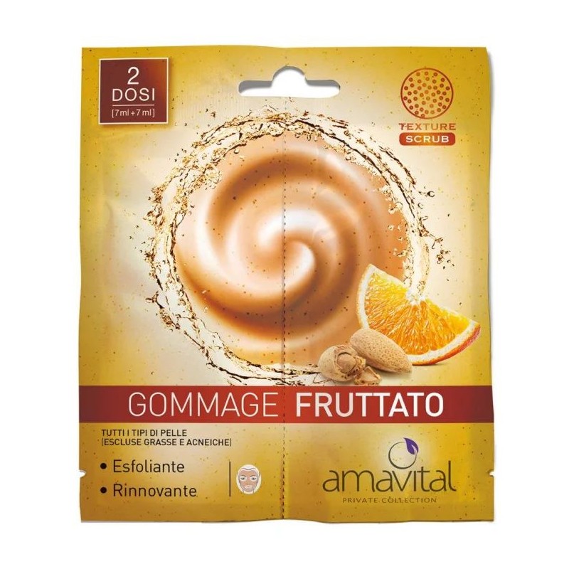 Packaging integro del prodotto Oficine Cleman Amavital Gommage Fruttato Viso Esfoliante per Pelle Luminosa 14ml Packaging integro del prodotto Oficine Cleman Amavital Gommage Fruttato Viso Esfoliante per Pelle Luminosa 14ml