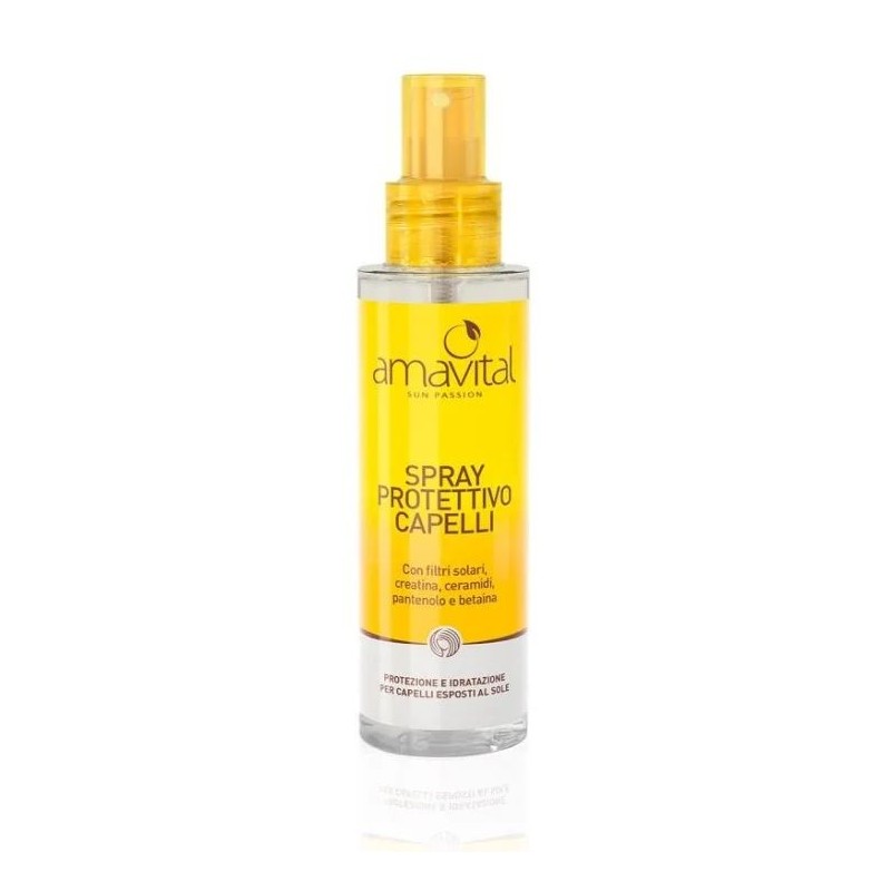 Confezione commerciale diOficine Cleman Sun Passion Amavital Spray Protettivo Capelli per Protezione Solare 100ml Confezione commerciale diOficine Cleman Sun Passion Amavital Spray Protettivo Capelli per Protezione Solare 100ml