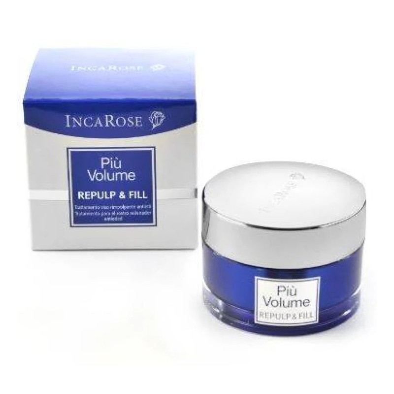 Confezione commerciale diIncarose Più Volume Repulp & Fill Cream crema viso rimpolpante anti età 50ml