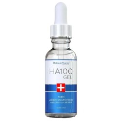 Primo piano di E.f.a.s Ha100 Gel Acido Ialuronico trattamento anti-età viso 15ml
