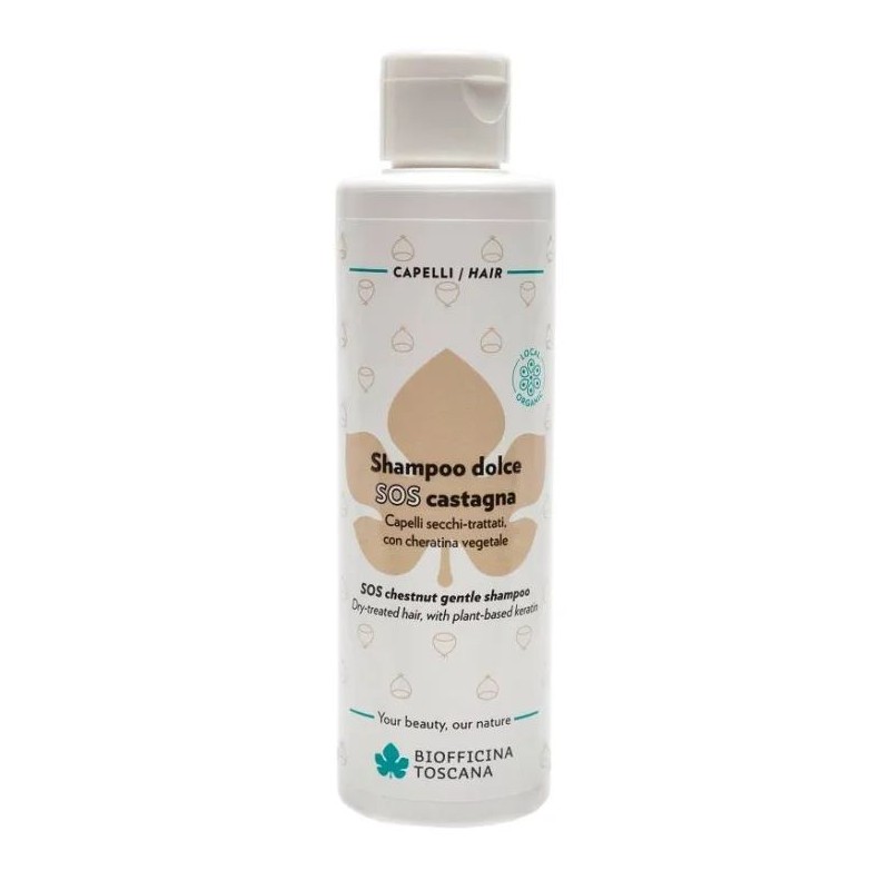 Aspetto del prodotto Biofficina Toscana Shampoo Dolce SOS Castagna per Capelli Secchi 200ml Aspetto del prodotto Biofficina Toscana Shampoo Dolce SOS Castagna per Capelli Secchi 200ml