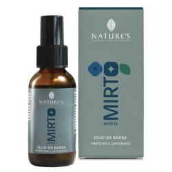 Scatola originale del prodotto Nature's Note di Mirto Olio da Barba idratante per barba morbida e senza prurito 50ml
