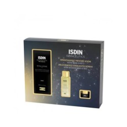 Presentazione grafica di Isdin Isdinceutics Routine Notte Anti-Rughe Cofanetto Natale 2023 Siero 50ml, Detergente 27ml, Contorno