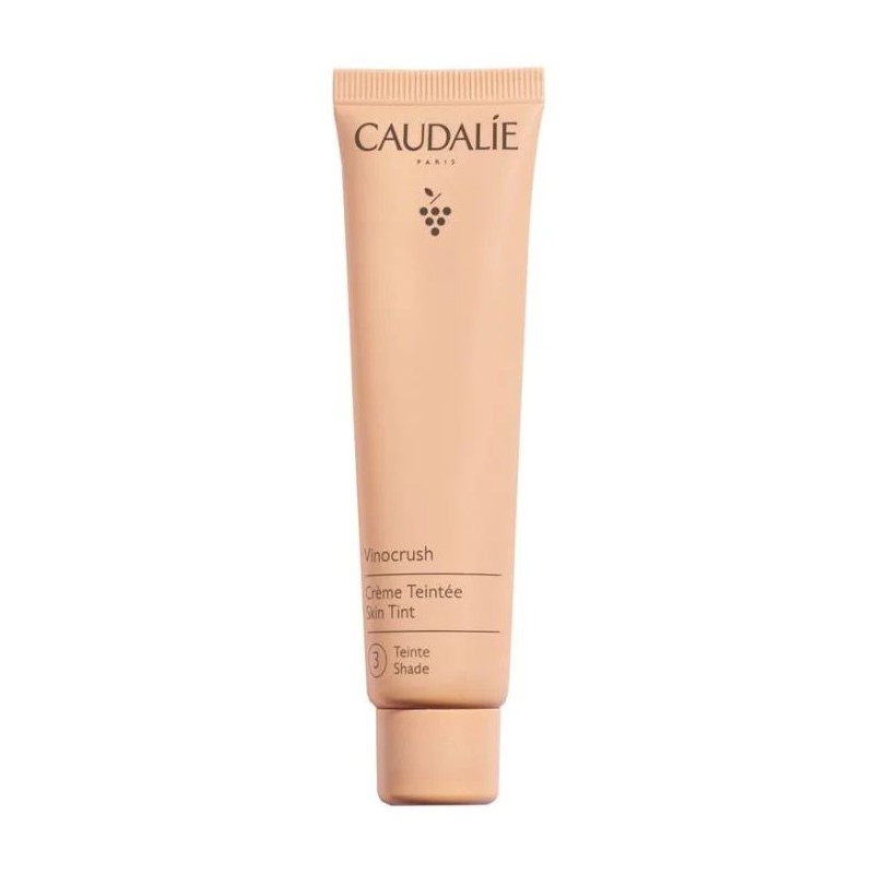 Packaging integro del prodotto Caudalie Vinocrush Crema Colorata Uniformante Viso per Pelle Uniforme e Idratata 30ml