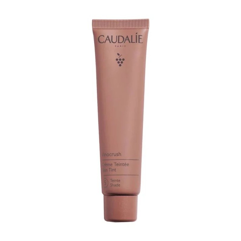 Confezione commerciale diCaudalie Vinocrush Crema Colorata Uniformante Viso Colore 5 per Pelle Uniforme e Idratata 30ml