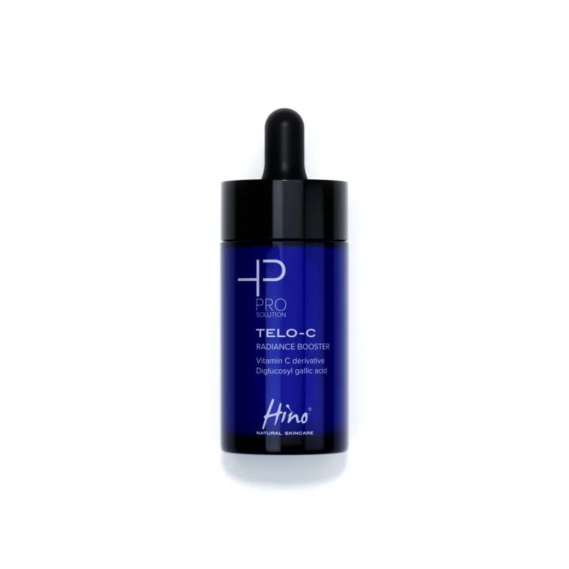 Dettaglio del packaging di Hino Pro Solution Telo C Siero Illuminante Antiossidante per Pelle Uniforme 30ml