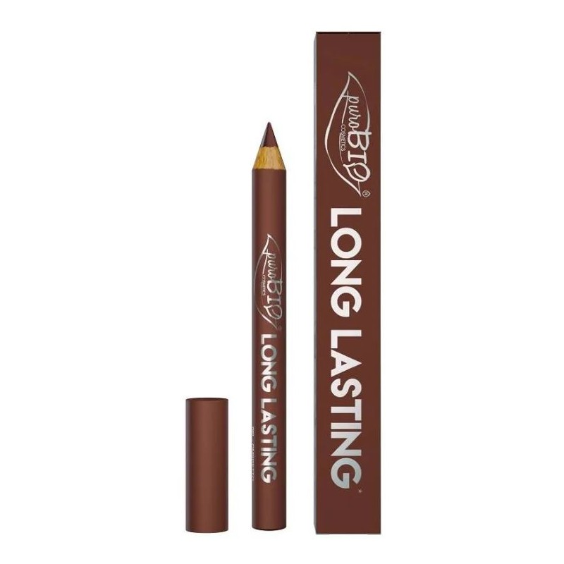 Foto illustrativa del packaging di Purobio Cosmetics Matitone Ombretto Long Lasting Topazio per Make-up Occhi Lunga Durata 3g Foto illustrativa del packaging di Purobio Cosmetics Matitone Ombretto Long Lasting Topazio per Make-up Occhi Lunga Durata 3g