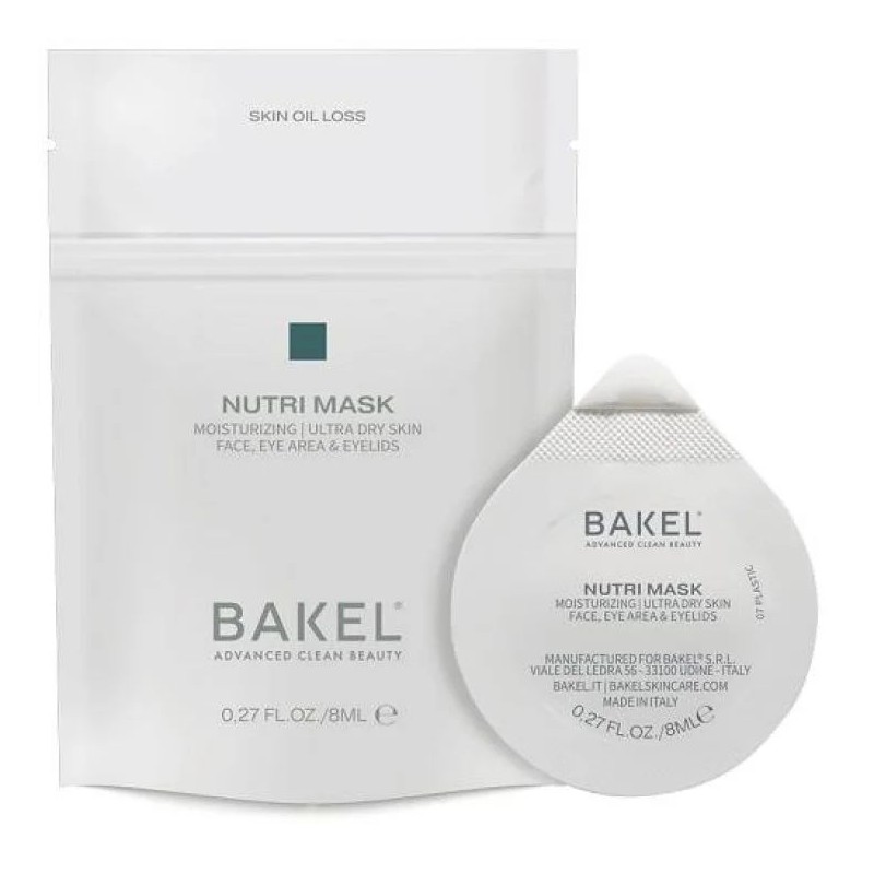 Aspetto del prodotto Bakel Nutri Mask Maschera Viso Anti-Età Nutriente per Pelle Secca e Spenta 8ml Aspetto del prodotto Bakel Nutri Mask Maschera Viso Anti-Età Nutriente per Pelle Secca e Spenta 8ml