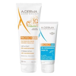 Packaging integro del prodotto A-Derma Kit Solare Protect Kids protezione solare bambini e doposole 250ml+100ml
