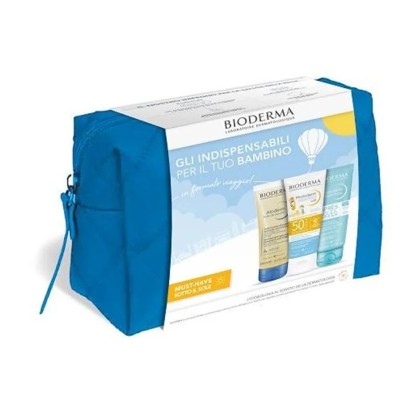 Confezione commerciale diBioderma Travel Kit Summer Kids protezione solare bambini 3x100ml Confezione commerciale diBioderma Travel Kit Summer Kids protezione solare bambini 3x100ml