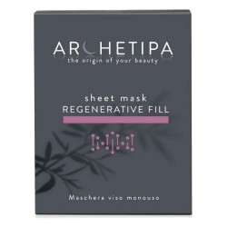 Packaging del prodotto Archetipa Sheet Mask Regenerative Fill maschera viso rimpolpante 12ml Packaging del prodotto Archetipa Sheet Mask Regenerative Fill maschera viso rimpolpante 12ml