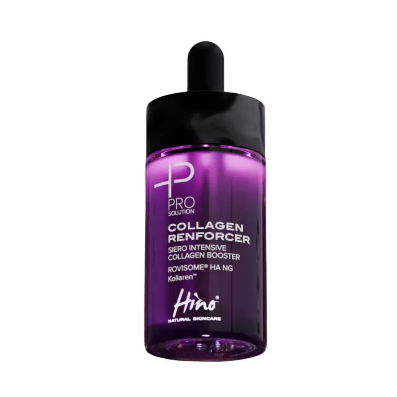 Confezione commerciale diHino Collagen Renforcer Siero Antiage Viso booster collagene per elasticità e rughe 30ml